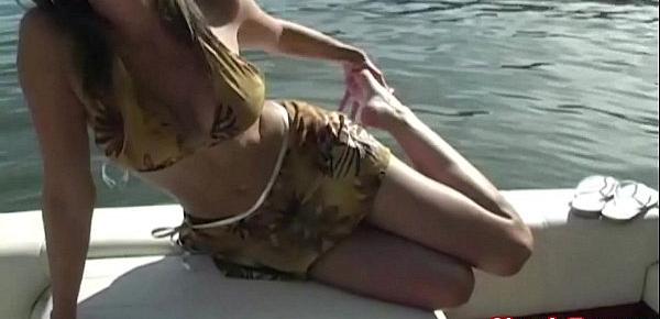  Kinky Milf Shanda Fay Has Anal Sex Outside on her Boat!